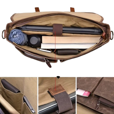 Brett - Canvas Messenger Bag