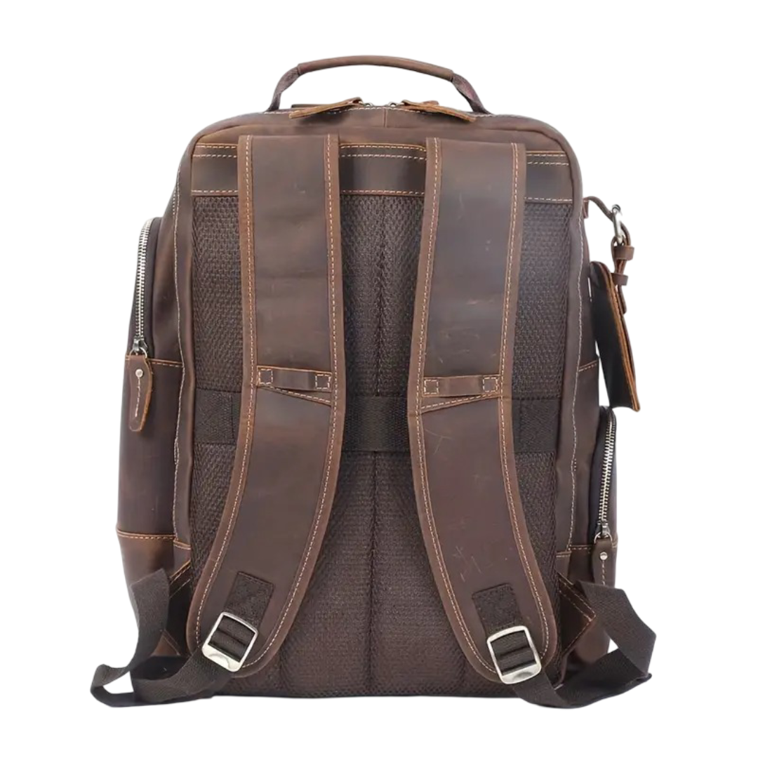 Sterling - Vintage Leather Multi‑Layer Backpack