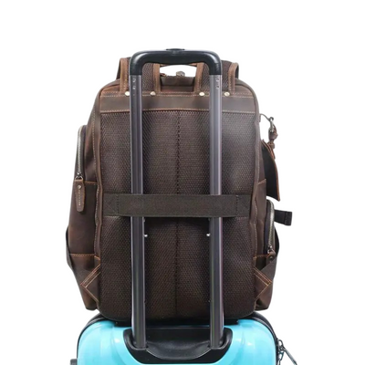 Sterling - Vintage Leather Multi‑Layer Backpack