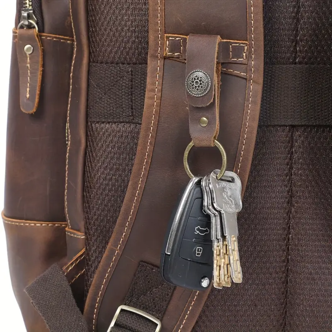 Sterling - Vintage Leather Multi‑Layer Backpack