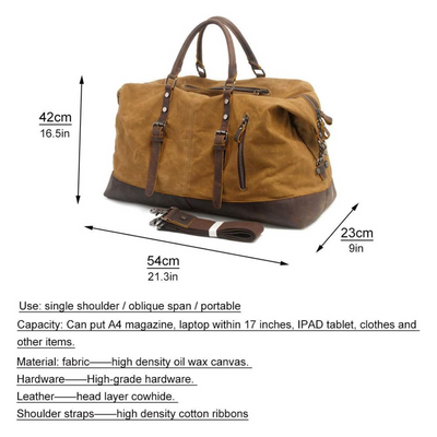 Maverick - Canvas Travel Duffel Bag