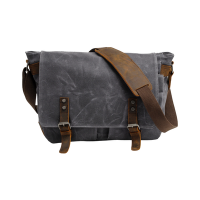 Drake - Waxed Accent Leather Shoulder Bag