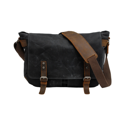 Drake - Waxed Accent Leather Shoulder Bag