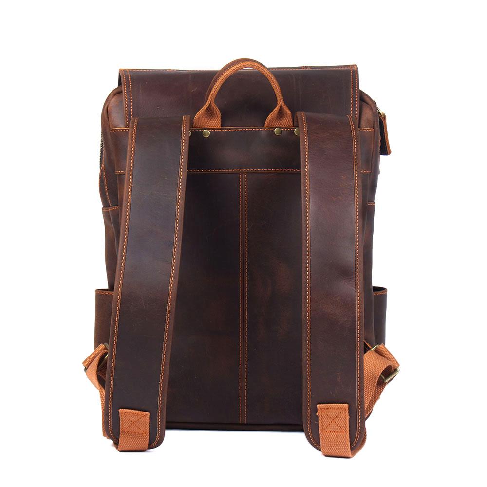 Stellan - Brown Leather Backpack