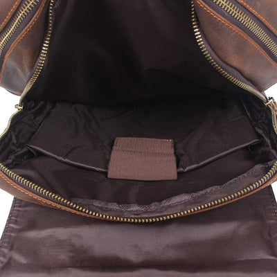 Stellan - Brown Leather Backpack